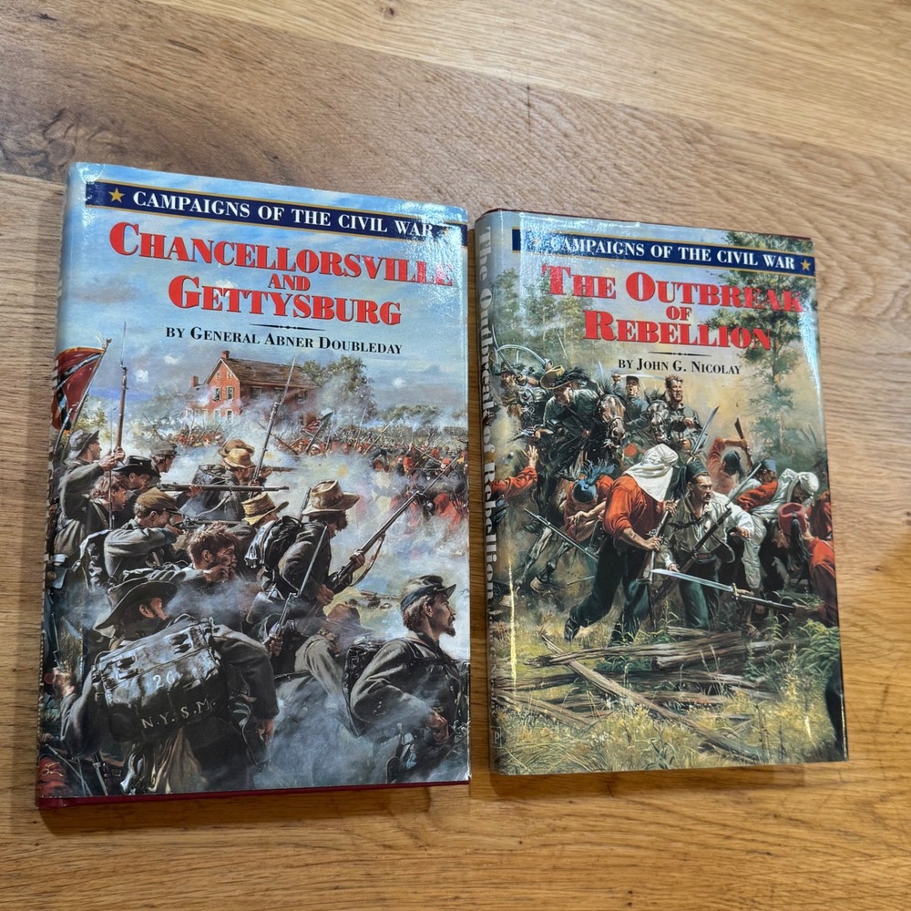 Campaigns of the Civil War 2 Book Set Gettysburg Outbreak of Rebellion 1996 HC